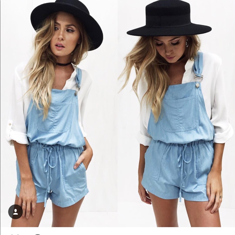 Light blue overalls size S